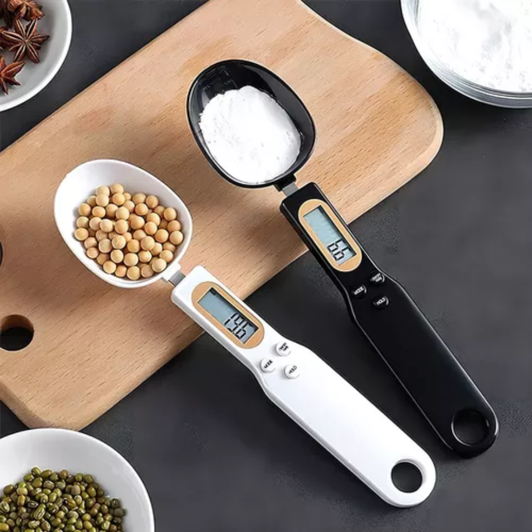 "Cuchara Medidora Digital con Balanza Precisa – Ideal para Cocina y Repostería"